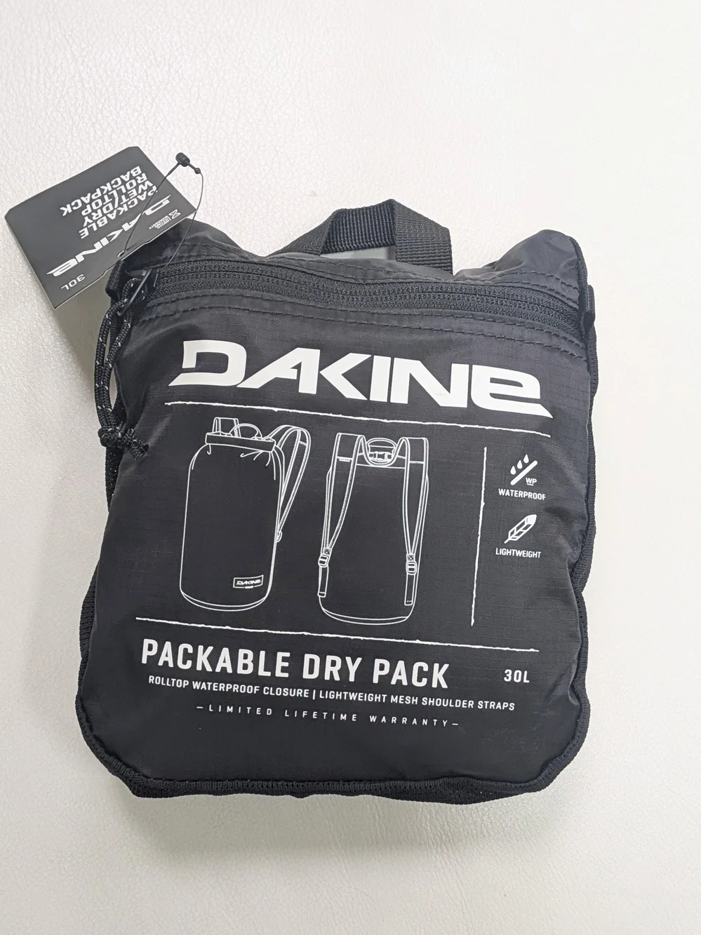 Dakine Packable Dry Pack 30L - Black (Brand New)